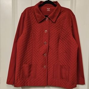 Alia Quilted red jacket collar valentine's jacket size XL